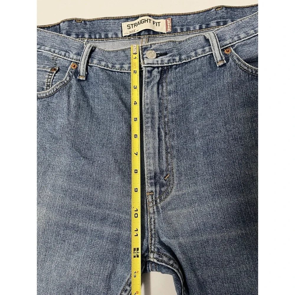 Levis 505 Jeans Mens 40x32 Blue Straight Leg‎ Medium Wash Denim Pants